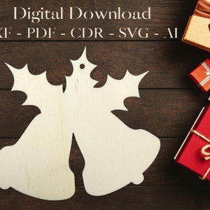 Christmas Ornament - Lase Cut Files - Christmas Gifts - CNC Christmas - Christmas Decoration - SVG Ornaments - DXF Christmas Vector Template