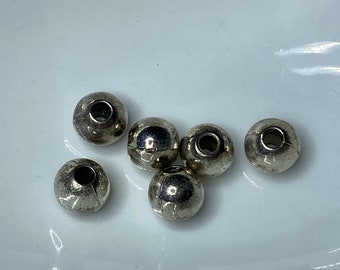 10 pieces metal bead 7 mm