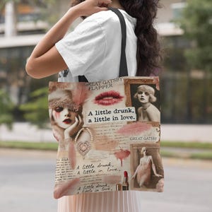 Great Gatsby Gift - Great Gatsby Tote, F Scott Fitzgerald Gift, Bookish Merch Gifts, Classic Literature, Book Lover Bag, 1920s Purse