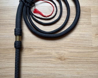 12 Foot 20 Plait Nylon Bullwhip (Waxed)