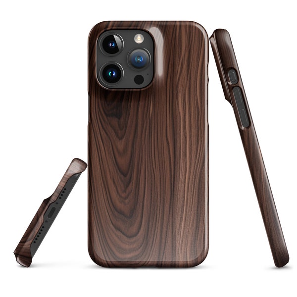 Dark Walnut Wood Grain IPhone Case | Premium Phone Case | Classy Look | Exquisite Style | Snap case for iPhone®