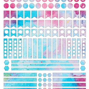 Printable Washi Tape and Stickers PDF image 2