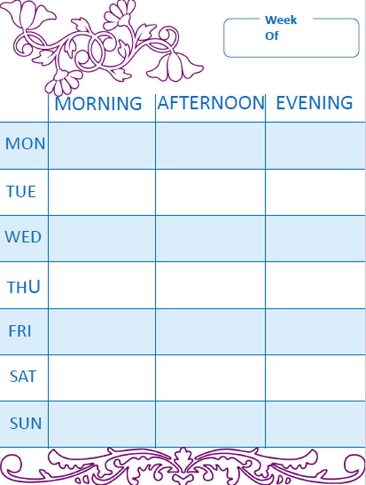 Printable Weekly Planner Printables PDF - Etsy