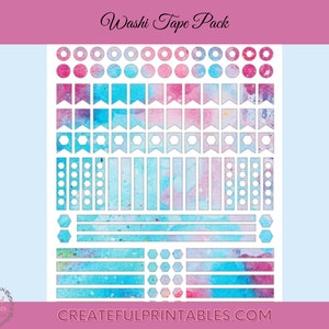 Printable Washi Tape and Stickers PDF image 1