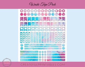 Printable Washi Tape and Stickers PDF