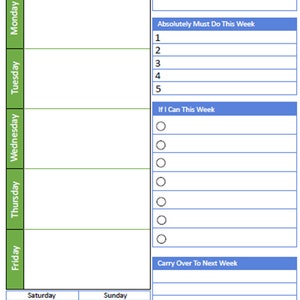 Printable Weekly Planner Printables PDF image 4