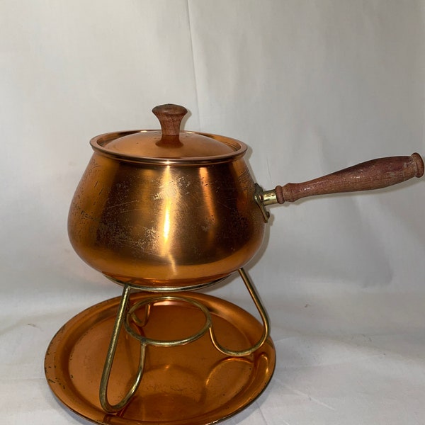 Copper Fondue Pot Etsy