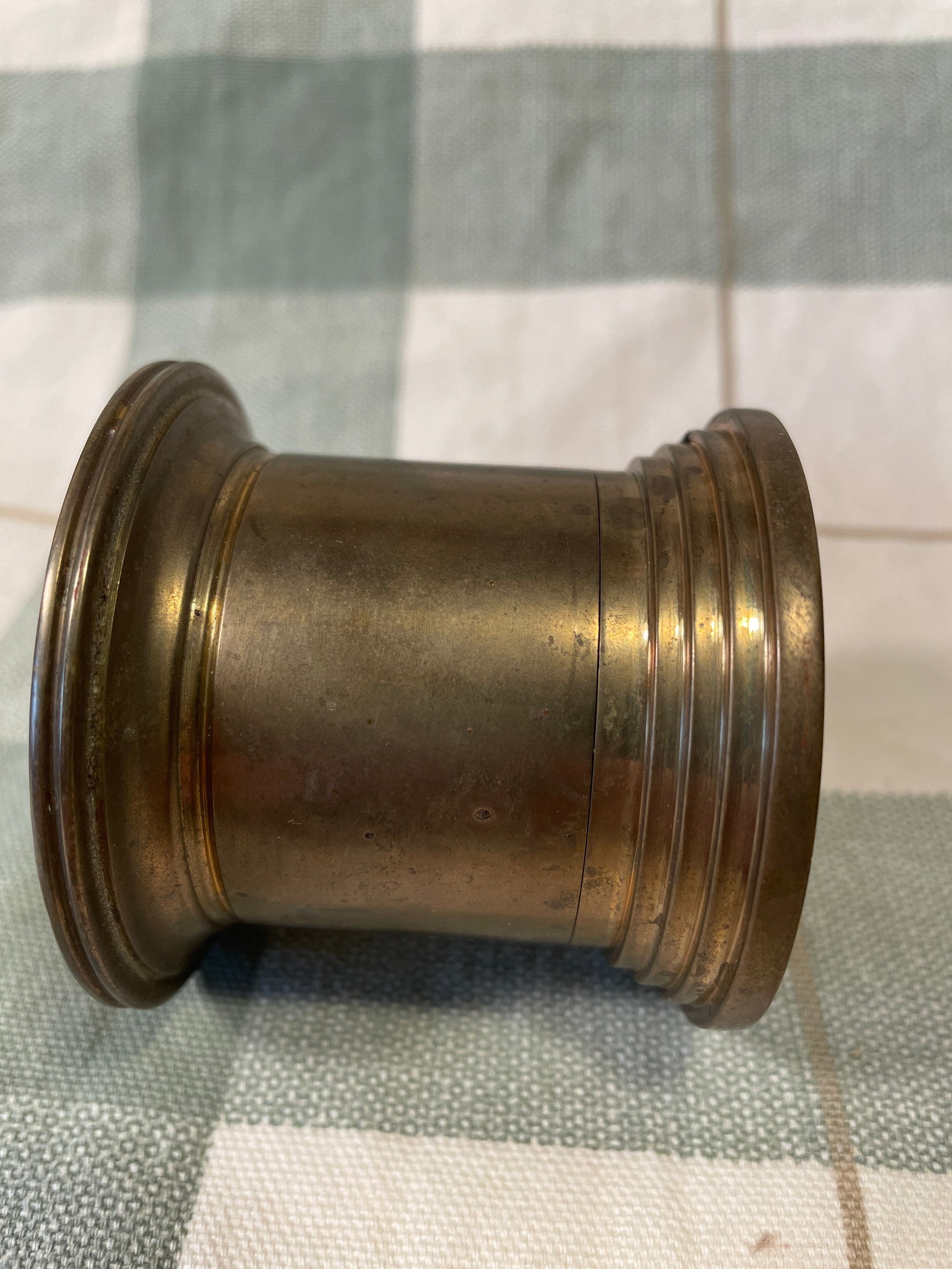 Vintage Solid Brass Stamp Roll Holder From India Etsy UK