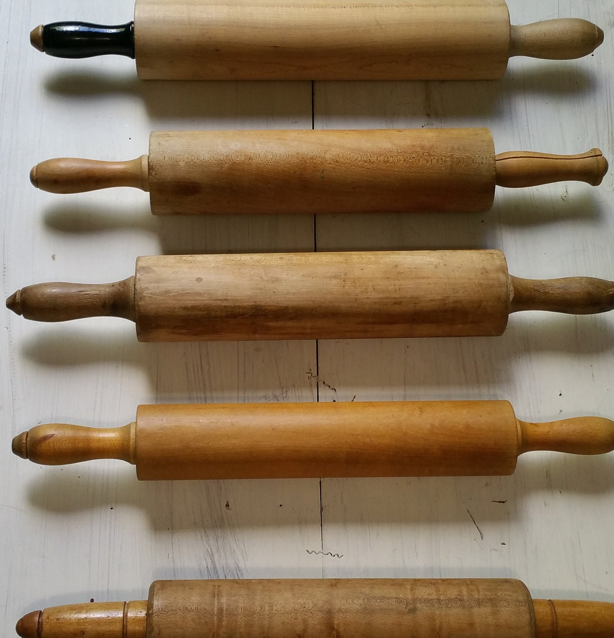 Vintage Lacquer Chapati Rolling Pin - Ca 1920 Vintage Lacquer Chapati Rolling Pin - Ca 1920