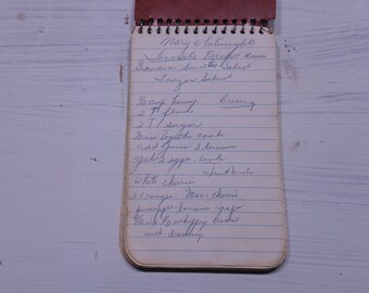 Handwritten Cookbook Etsy