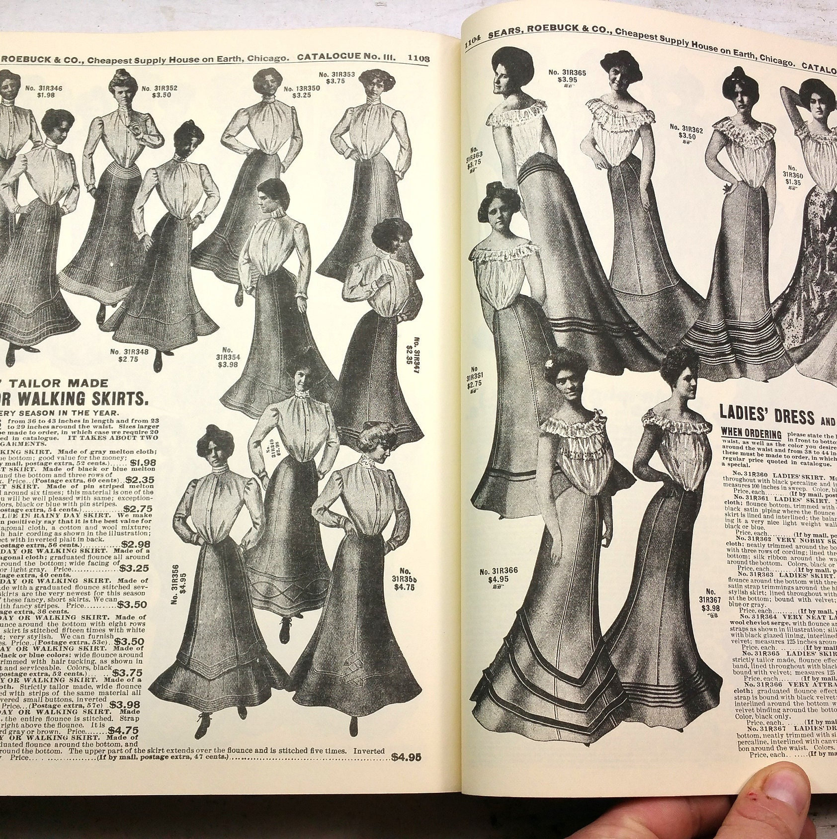 Replica 1902 Sears, Roebuck & Co. Catalog #111 Vintage 1968 Replica 1902 Sears, Roebuck & Co. Catalog #111 Vintage 1968