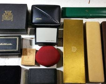CHOICE Watch Presentation Box Vintage Midcentury Gold Jewelry Velvet Vanity Regency Decor Wedding Movie Photo Prop Engage Old Men Antique