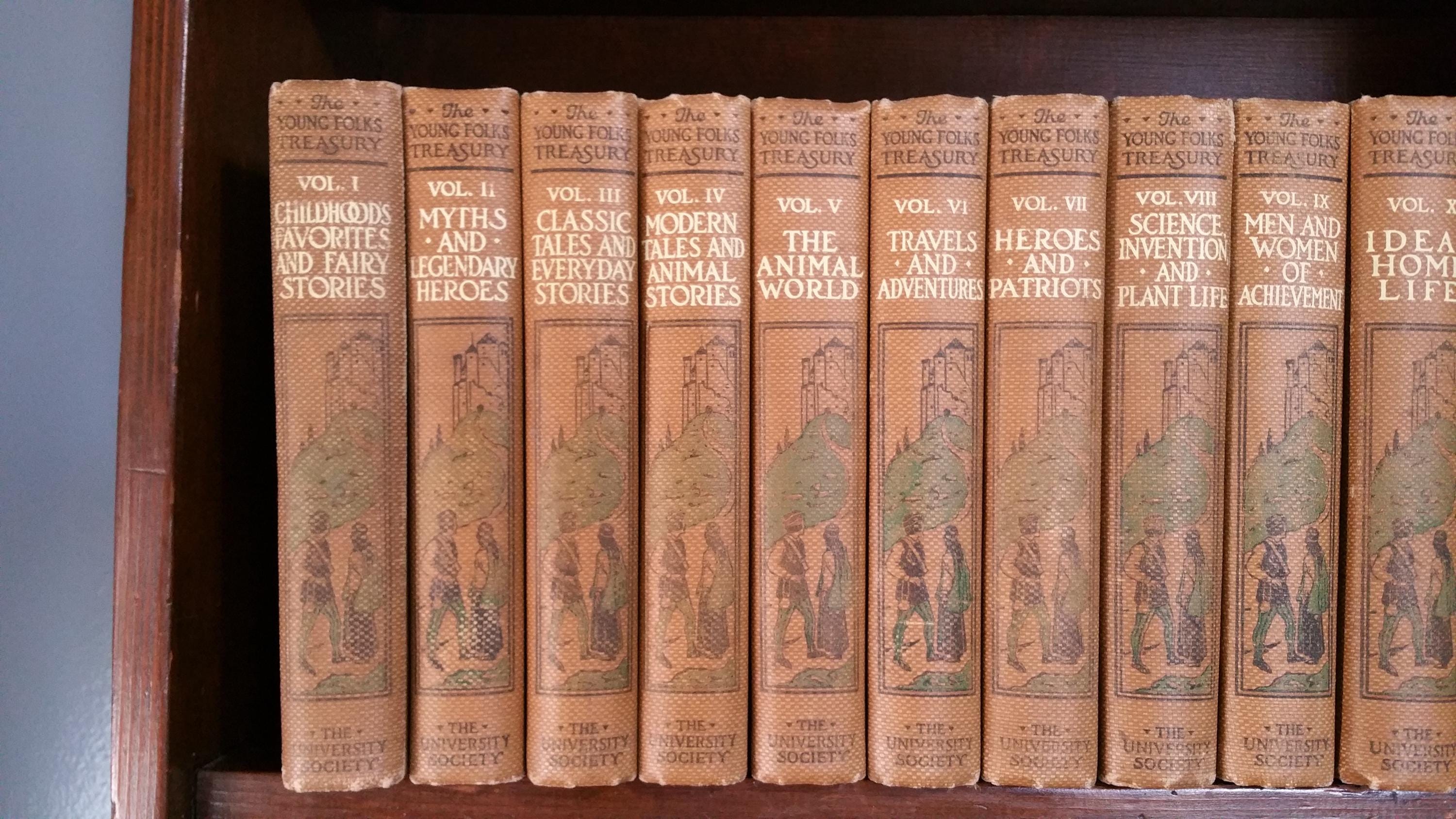 1919年 ヤングフォークス トレジャリー 百科事典セット 1919年 ヤングフォークス トレジャリー 百科事典セット