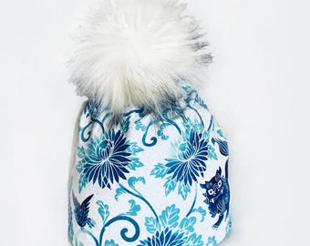 LION - Alpine with Lined earband, Pompom OR  Nordic lined in 4 way stretch.