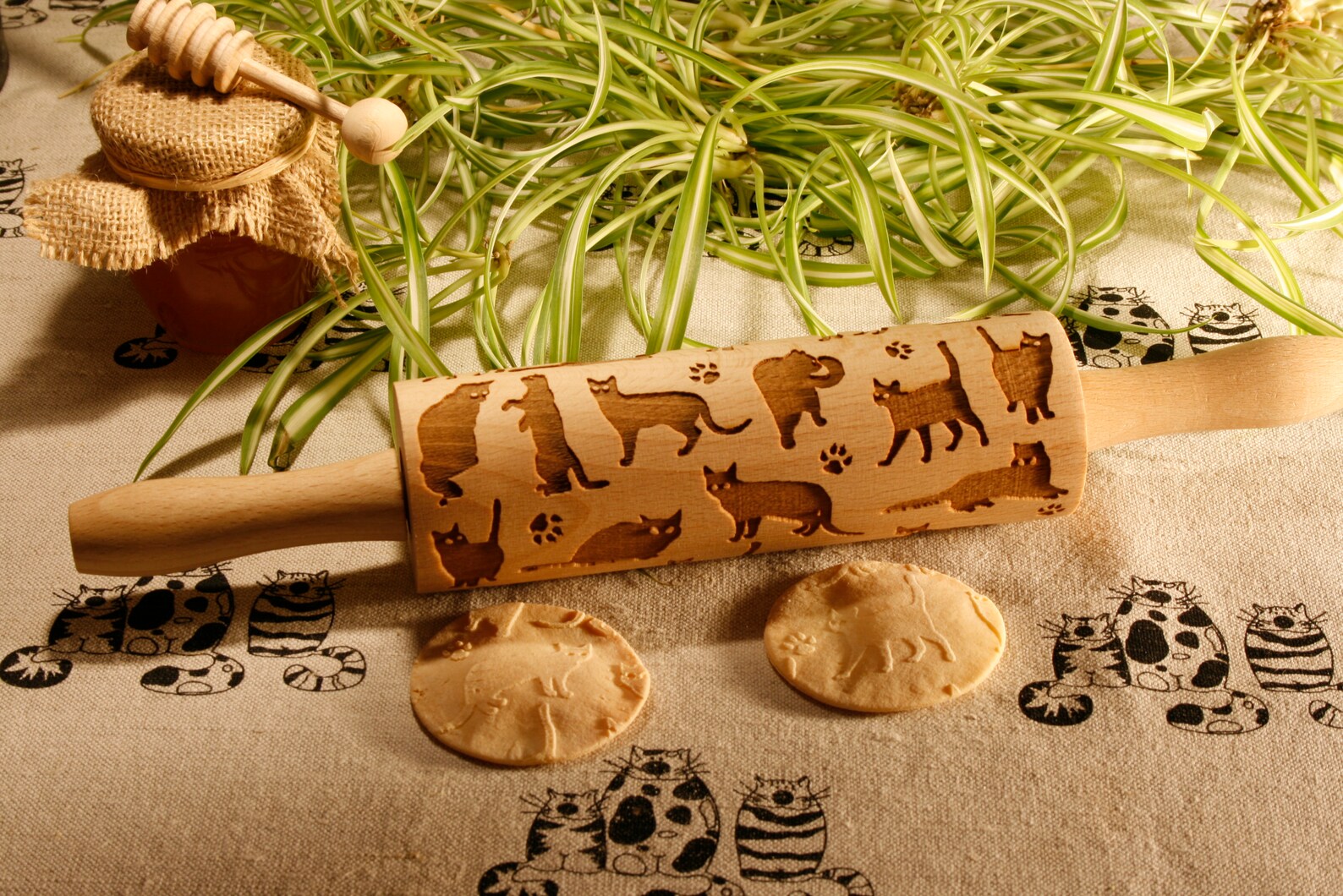 Cats Pattern Rolling Pin. Cat Lover Gift. Pet Lover. - Etsy