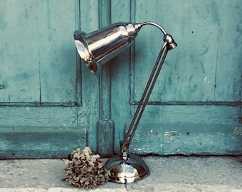 Vintage French Aluminum Angle Poise Desk Lamp – Mid Century Modern