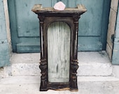 Antique display cabinet - fabulous antique French glazed cupboard - display cabinet - vitrine - clock case - original glass