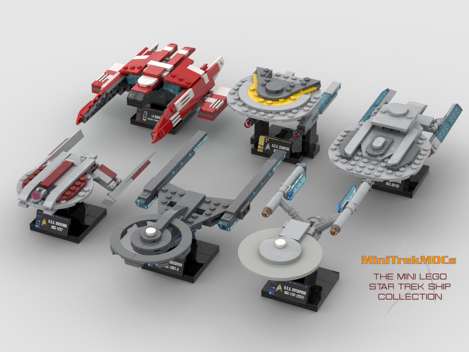 Star Trek 31 Ship Collection Mini LEGO Compatible MOC Etsy