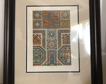 Renaissance A. Racinet Polychrome Color Lithograph 1868 NEW 16x20 Custom Framed/Matting