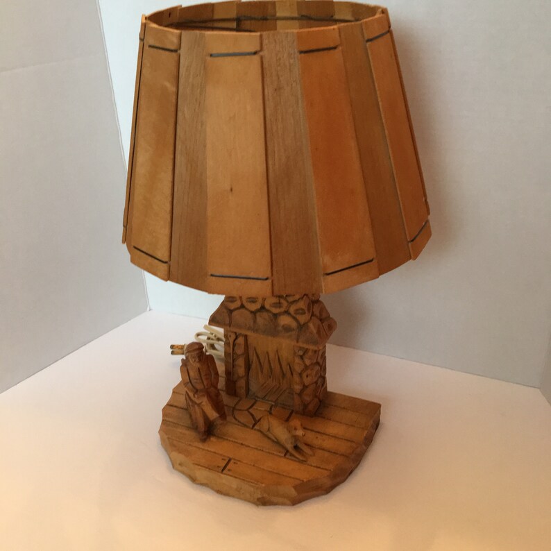 Folk Art Lamp