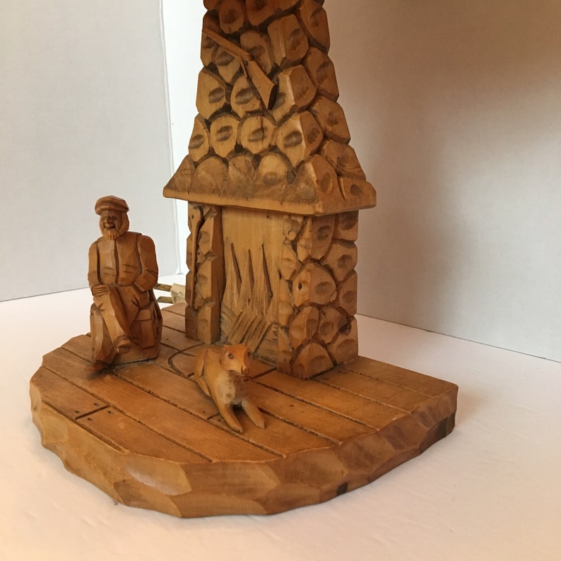 Folk Art Lamp