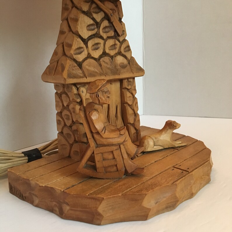 Folk Art Lamp