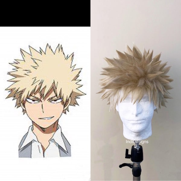 Bakugou Cosplay Wig Etsy bakugou-cosplay-wig-etsy