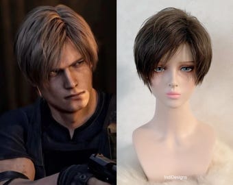 Leon S K (RE2 / RE4 / RE6 / RE9) Cosplay Wig
