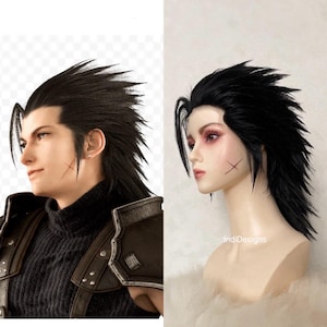 Black Spiky Cosplay Wig