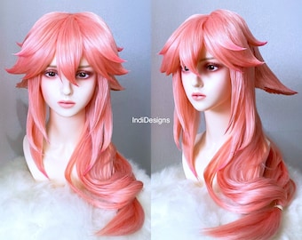 Genshin Yae Miko Cosplay Wig