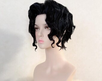無惨 Kibutsuji Inspired Black Cosplay Wig