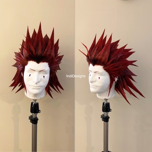 Red Spiky Cosplay Wig