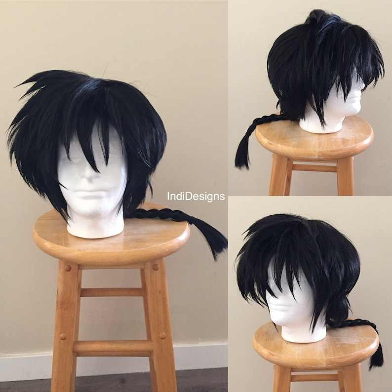 Ran_ma Cosplay Wig Black