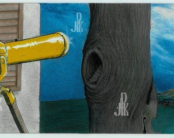 Telescope (8”x21” art print)