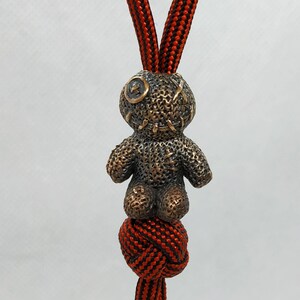 Keeper-Paracord Knife Lanyard Bead in Bronze. | Etsy