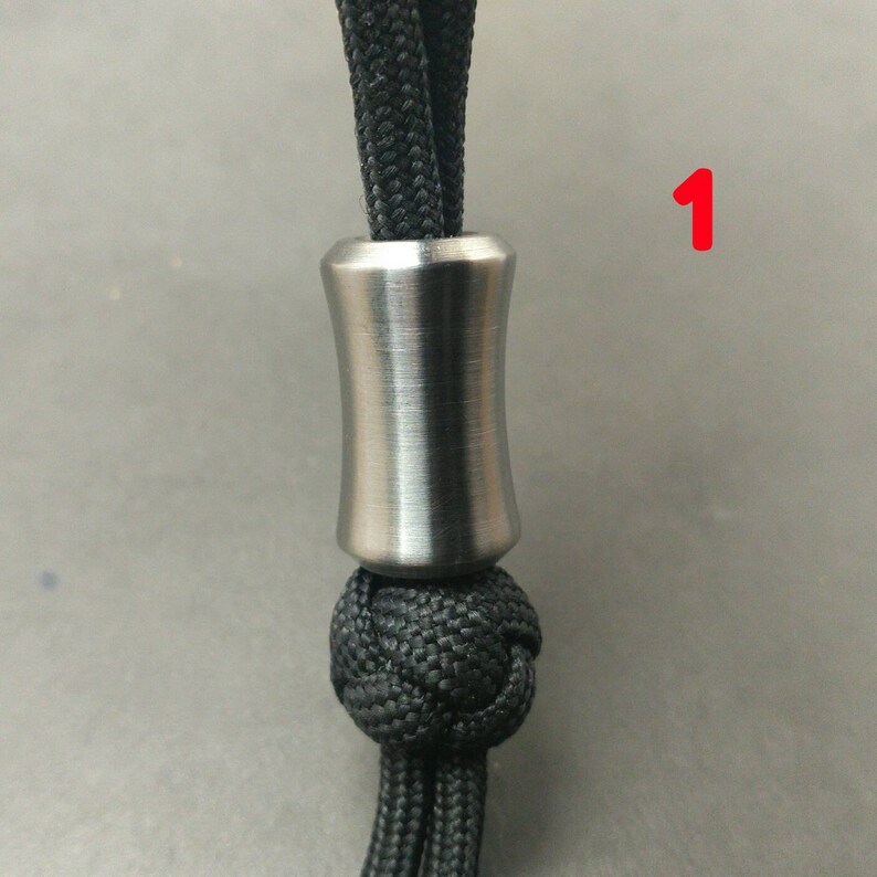 Titanium BeadsParacord Knife Lanyard Bead in Titanium Etsy