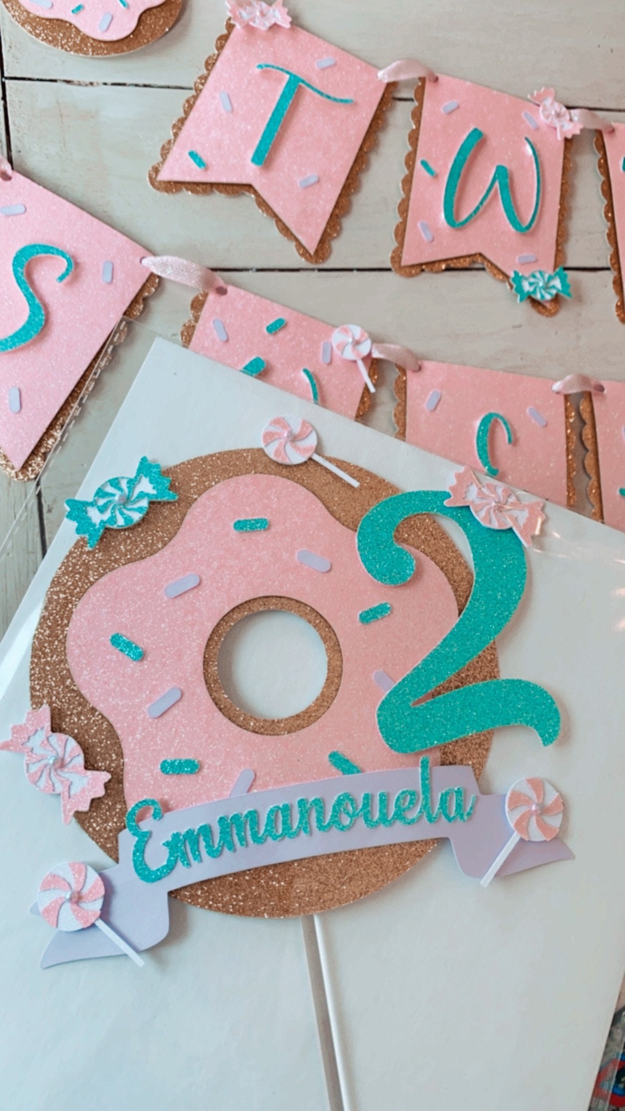 Sweets Birthday theme Cake topper