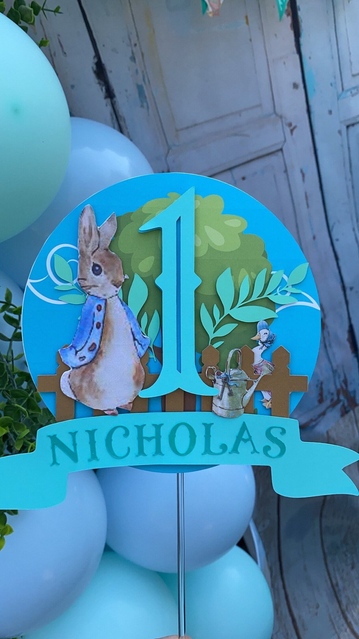 Peter Rabbit Birthday Cake Topper - Etsy