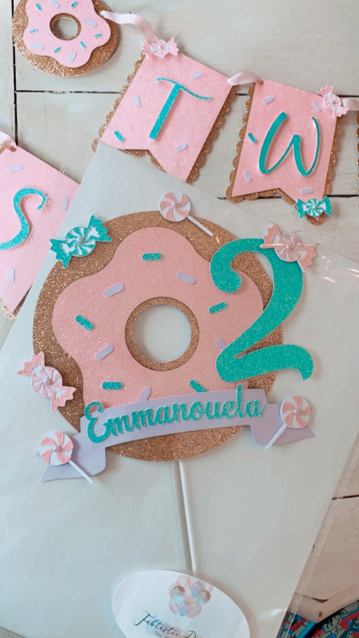Sweets Birthday theme Cake topper