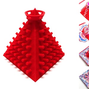Pharaoh pyramid - Acrylic pouring tool in pyramid shape - red - for extraordinary pouring results!©