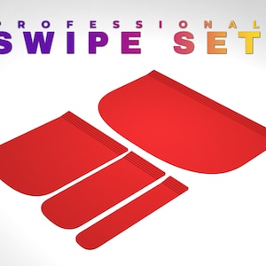 May include: A set of four red silicone spatulas of different sizes. The spatulas are designed for spreading and scraping batter, frosting, and other ingredients.