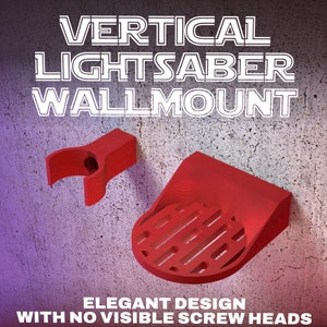 LIGHTSABER WALL MOUNT | Vertical | 4 Colors And Designs | Suitable For All Lightsabers with or without Blades