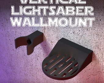 LIGHTSABER WALL MOUNT | Vertical | 4 Colors And Designs | Suitable For All Lightsabers with or without Blades