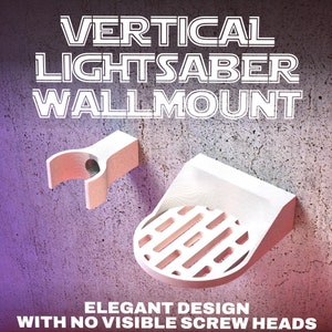 LIGHTSABER WALL MOUNT | Vertical | 4 Colors And Designs | Suitable For All Lightsabers with or without Blades