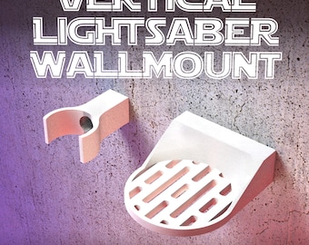 LIGHTSABER WALL MOUNT | Vertical | 4 Colors And Designs | Suitable For All Lightsabers with or without Blades