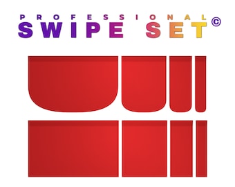 Professional SWIPE TOOL SET©| Set of 4 |for Acrylic pouring | Easy to clean, Reusable, Durable, Sturdy, Environmentally friendly