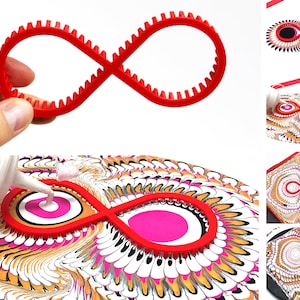 Acrylic pouring tool - Infinity symbol - red - for extraordinary pouring results!©