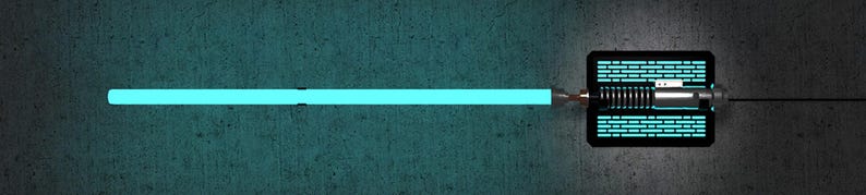 May include: A futuristic device with a glowing blue rod extending from a rectangular panel. The panel has a grid-like pattern with a metallic component. The background is a textured, dark teal and gray.