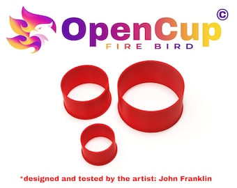 Open Cup - Fire Bird © - open pouring cup / ring for pouring acrylic paints - for extraordinary pouring results! - Fluid Art Tools