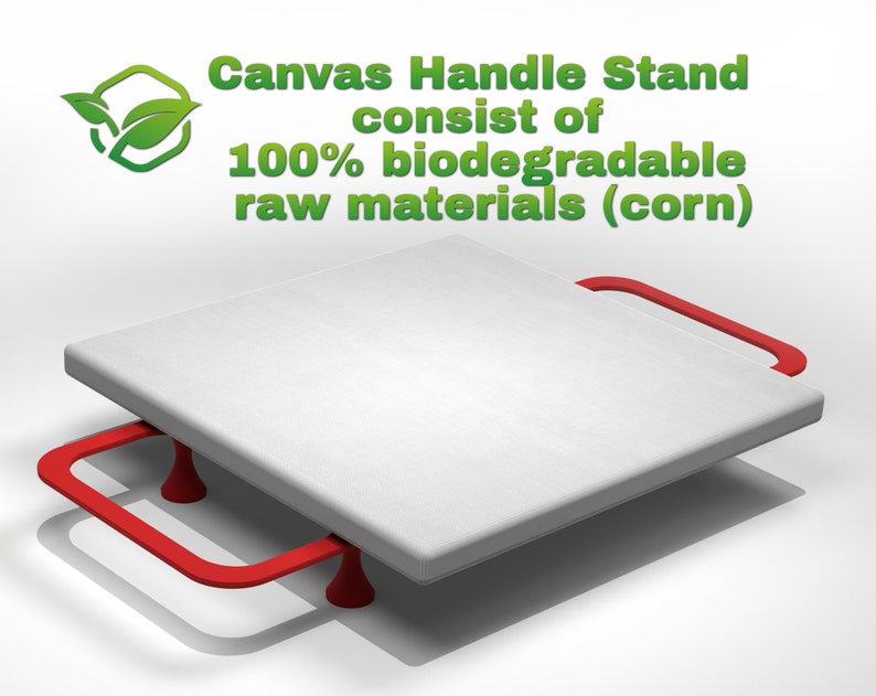 Professional HANDLE CANVAS STAND with spacers Set of 2 for the best acrylic pouring results imagem 6